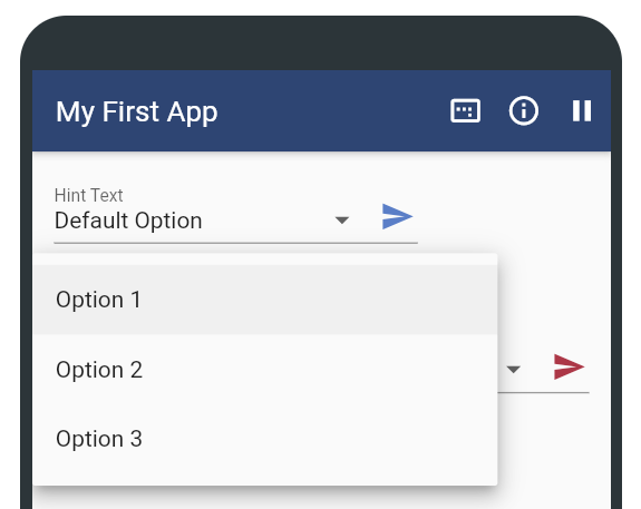 Property value dropdown widgets