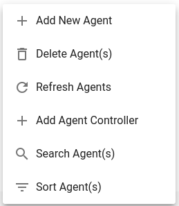 Agent Menu