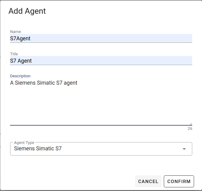 Add S7 agent